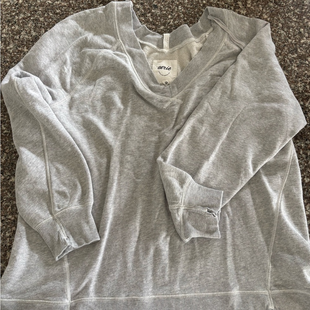 Aerie Light Gray Knit Top